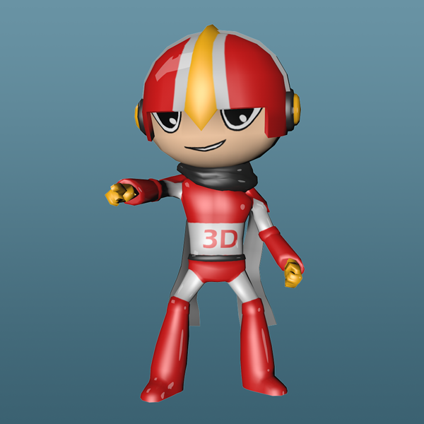 3D hero character